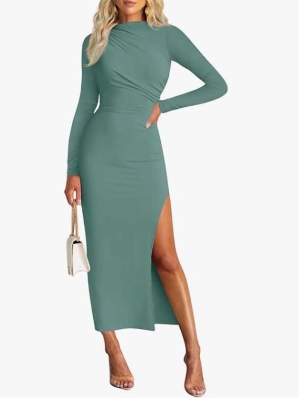 Seafoam Maxi Dress - Size XL - by MIROL - NEW